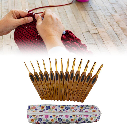 13Pcs Ergonomic Crochet Hook Knitting Crochet Hook for Knitting 1