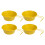 4-teiliges Edelstahl-Rührschüssel-Set,-Gelb 1
