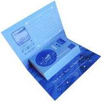 3D Popup Cake Recordable Greeting Card For-Blue Ocean Gramophon