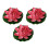 Realistic Foam Simulation Water Lilies Flower With-Red 1