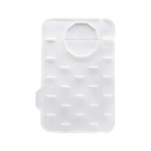Poignée de robinet en Silicone, support anti-goutte et-Blanc 1