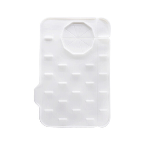 Poignée de robinet en Silicone, support anti-goutte et-Blanc 1