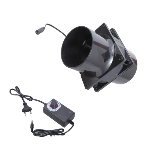 Small 12cm 12V Ventilation Blower with Speed Control for Plant