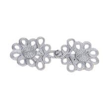 Chinese Knots Buttons Traditional Cheongsam Closure-silver