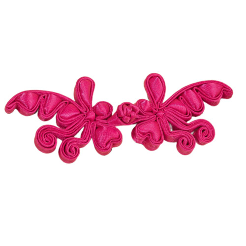 Handmade Cheongsam Button Decorative Knot Button-Rose Red