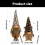 Gnomes nains en peluche faits à la-position à imprimé léopard 4