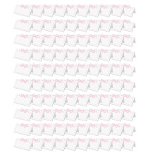 100 stuks roze strik tentplaatskaart zitkaart blanco- Roze
