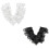 Flower Lace Embroidered Applique Decorative Patches-Black 2