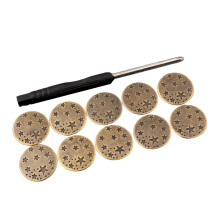 10 stuks vervangende knoppen 17 mm jeansknoppen broekknoppen-5