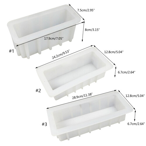 Rectangle Silicone Soap Mold DIY Soap Making-400g box 5 2