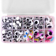 Diverse maten Wiggle Googly Eyes-10 rasters van zwarte co