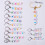 10Pcs Letter Beads Knitting Locking Marker with Knitting-Yellow 4