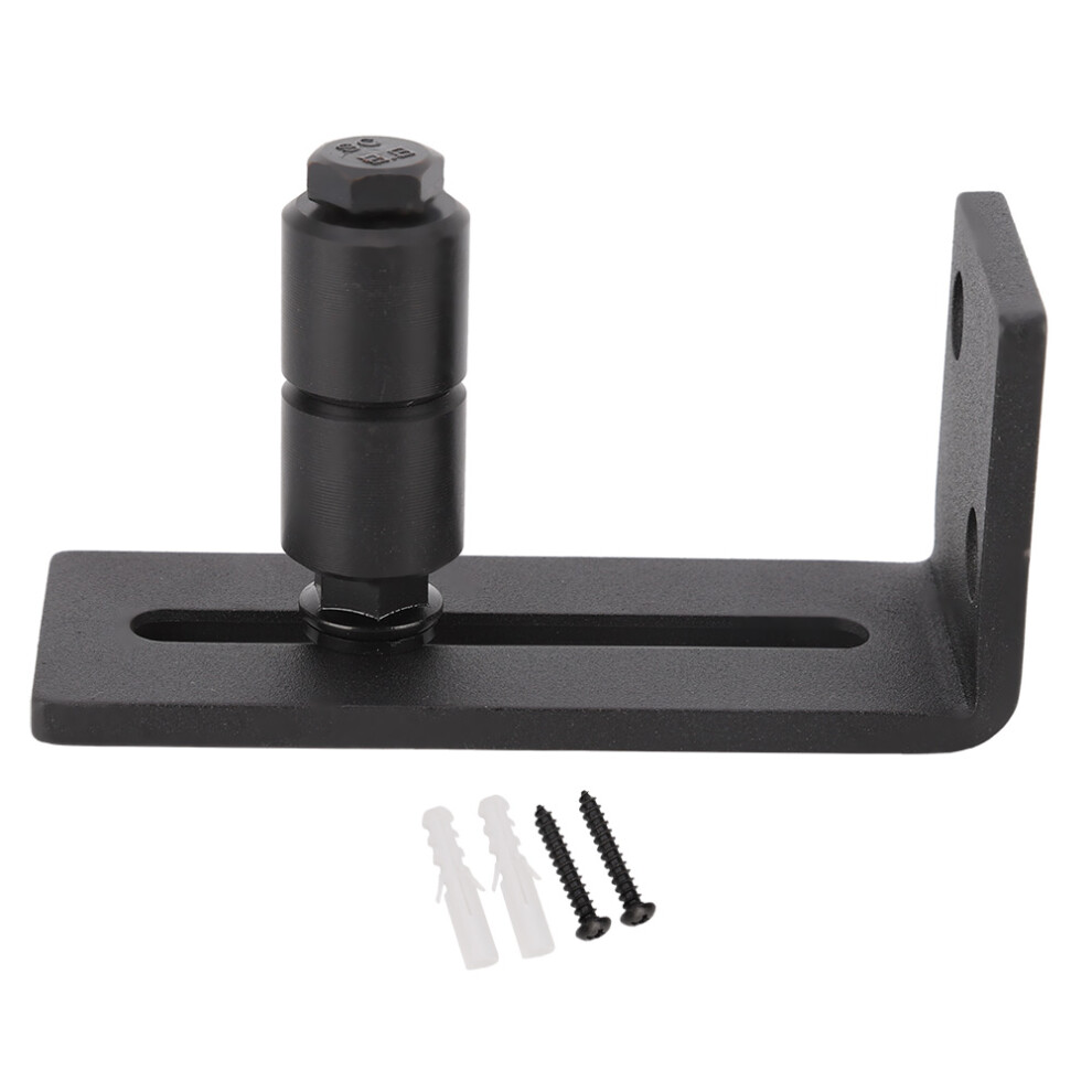 Barn Door Floor Guide With Roller, Quiet Operation Prevents Door Swaying Featuring Built-In Bearing And Carbon Steel Durability, Adjustable Floor Guid 9198585832640