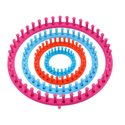 1 or 2 Set Round Rectangular Knitted Loomed-Round woven frame