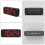 Auffälliger USB-Mehrzweckwecker mit-schwarzes rotes Licht 6