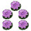Realistic Artificial Floating Flower with Leaf For Tank-Purple 1