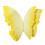 Artificial 3D Butterfly Home Decoration Wall Art-Yellow 1