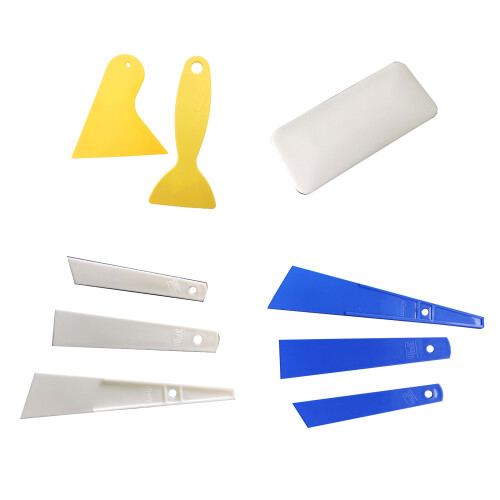 Plastic Paint Scraper Putty Knife Cleaning-Blue 3 piece set 2