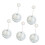 Silver Disco   Namecard Hold  With Stable Base For-5pcs 1