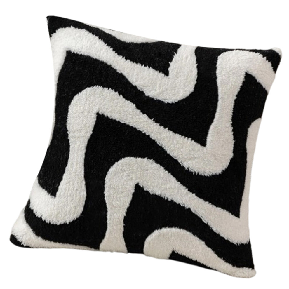 Snow Flannel Pillowcase Soft Comfortable Fabric Any- Black
