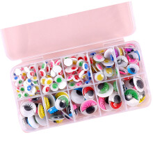 260/350/750/1380 Stuks Lijm Googly Eyes-10 rasters van kleur mi
