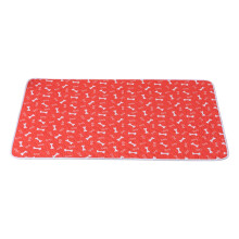 Pet Floor Mat Training Pee Pad Heavy Duty Polyester-Red L