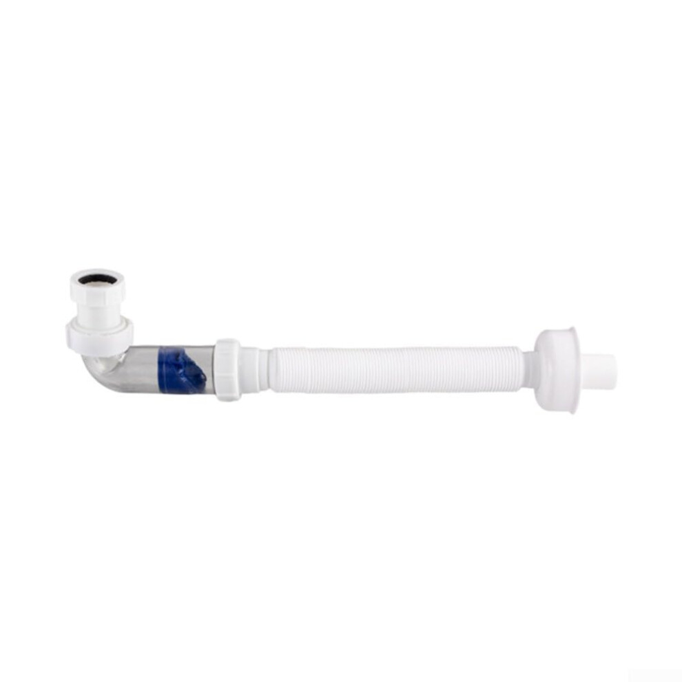 Wash Basin And Bathtub Dual Use Drain Pipe Antidesign Flexible Pe Plastic 42Mm 48Mm Ports For Bathroom Sink And Tub (B) 9323874346397