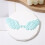 10Pcs Embossed Fabric Wing Decoration for Sewing Craft-White 6