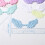 10Pcs Embossed Fabric Wing Decoration for Sewing Craft-White 5