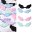 10Pcs Embossed Fabric Wing Decoration for Sewing Craft-White 3