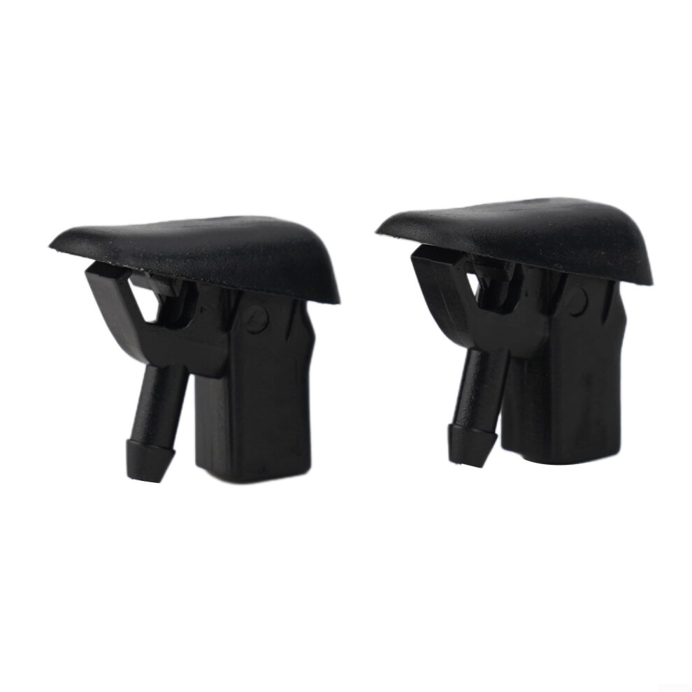 Windshield Washer Nozzles For Jaguar Xtype 20012010, Durable Quickfit Spray Assembly Black 9323874346274