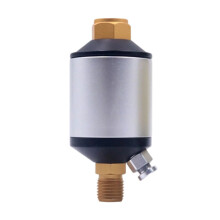 Universal Pneumatic System Water Separator 1/4 Inch-Silver