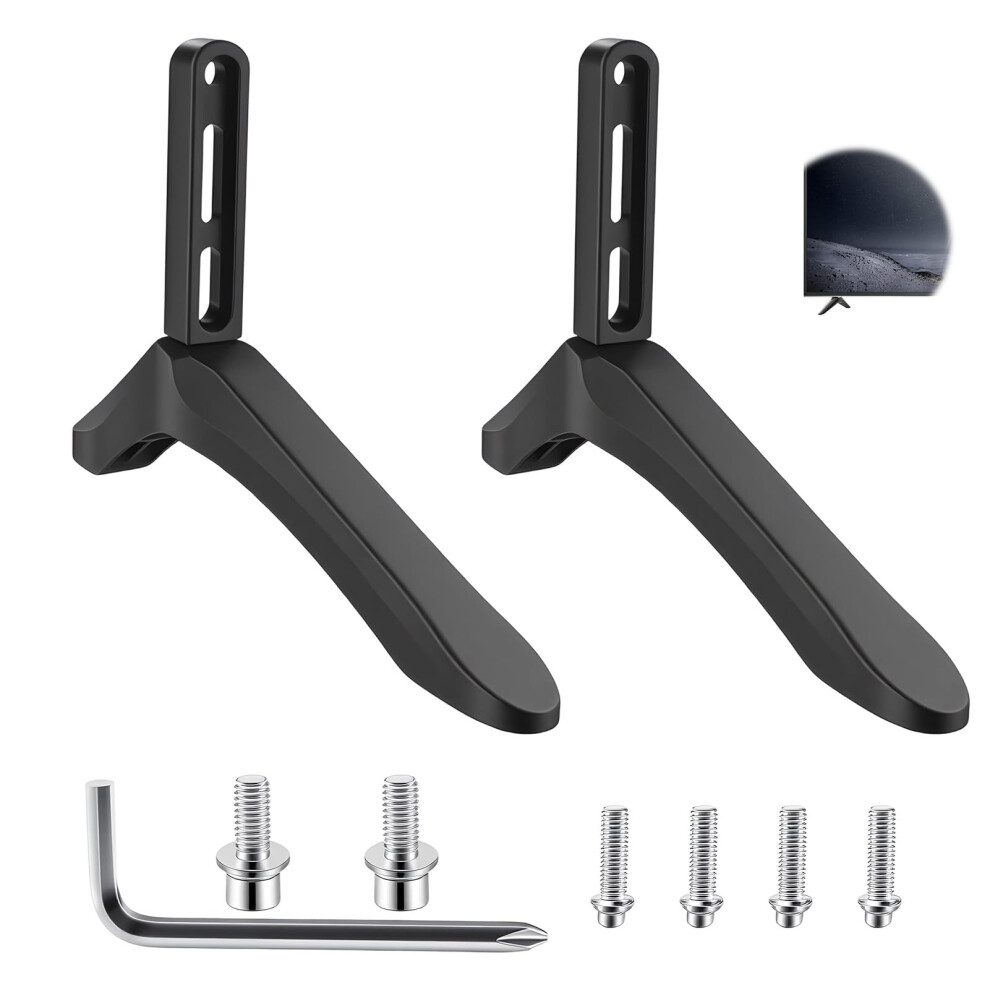 Tv Stand Replacement Legs Plastic Base Pedestal Feet With Screws Compatible With 3265 Lcd 9339159608593