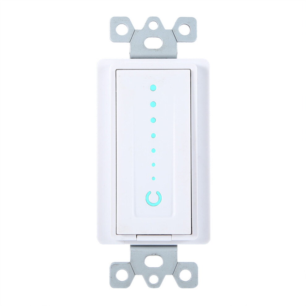 Adjustable Fan Speed Dimmer Switch Smart Home Compatible Wi-Fi Connected Scheduled Operations Works With Alexa Google Home Easy Installation With App 9198585833364