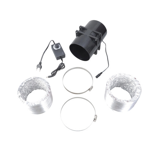 7000rpm Extractor Fan Low Noise Inline Duct Hydroponic Air