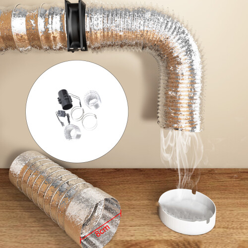 7000rpm Extractor Fan Low Noise Inline Duct Hydroponic Air 2