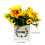 Artificial Flower Bouquets with Vase for Patio Window Wedding-B 4
