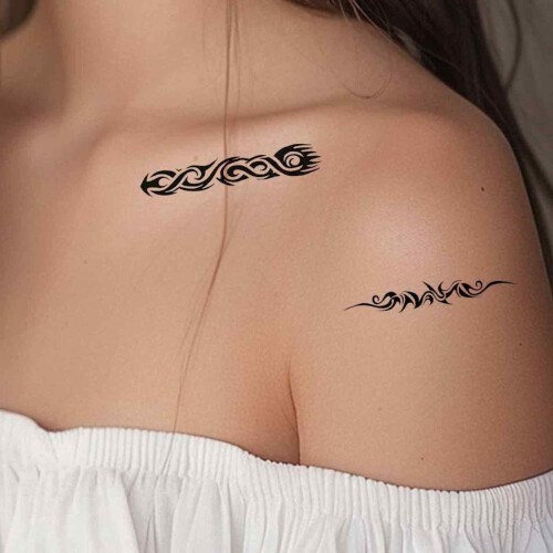 10 τεμάχια ψεύτικα τατουάζ, αδιάβροχο προσωρινό τατουάζ, αυτοκόλλητο σώματος, κιτ 1
