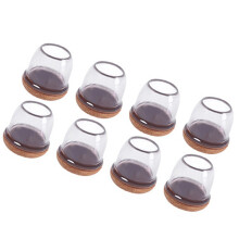 8Pcs Chair Leg Protectors for Hardwood Floor-2 inches Circular