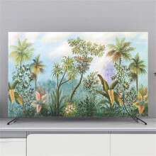 TV Protector Cover Universal 3280 Inch TV PC Display DustProof Elastic Screen Protector Tropical Plants 55Inch