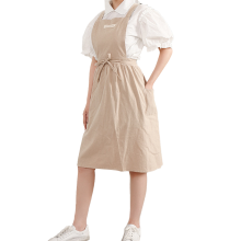 Kochschürze für Damen, maschinenwaschbar, mit Taschen, gekreuztem X-Design am Rücken, ideal zum Backen und Malen, ohne Bindebänder, im