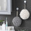 Chenilles Hand Towel Kitchen Bathroom Hand Balls Hanging-Blue 7