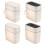 Bathroom Trash Can Push Top Waste Bin Durability 12L-Type D 2