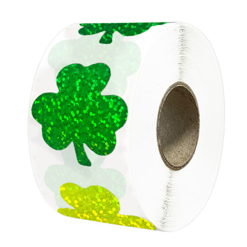 500PCS Shamrock Sticker Wrapping Label Water Resistant for