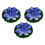 27cm Durable Faux Water Lilies Decoration Table-Blue 1