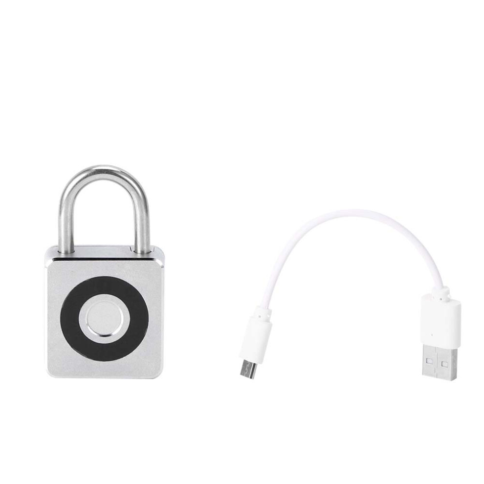 Elegant Fingerprint Padlock, Biometric Lock With One Touch Unlock, Continuous Improvement Pass Rate Through Ai Learning, Robust Zinc Alloy Constructio 9198585834262