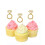 Πολυτελείς διακοσμήσεις για cupcakes με διαμάντια, αστραφτερή διακόσμηση για τον 5