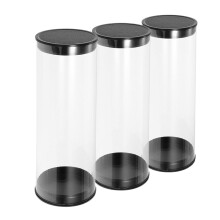 3Pcs Portabelt Golfbollsfodral Transparent Rör För Utomhusgolf