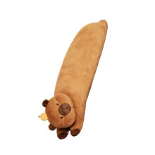 Oreiller Long Capybara, oreiller Long pour la maison ou-marron L