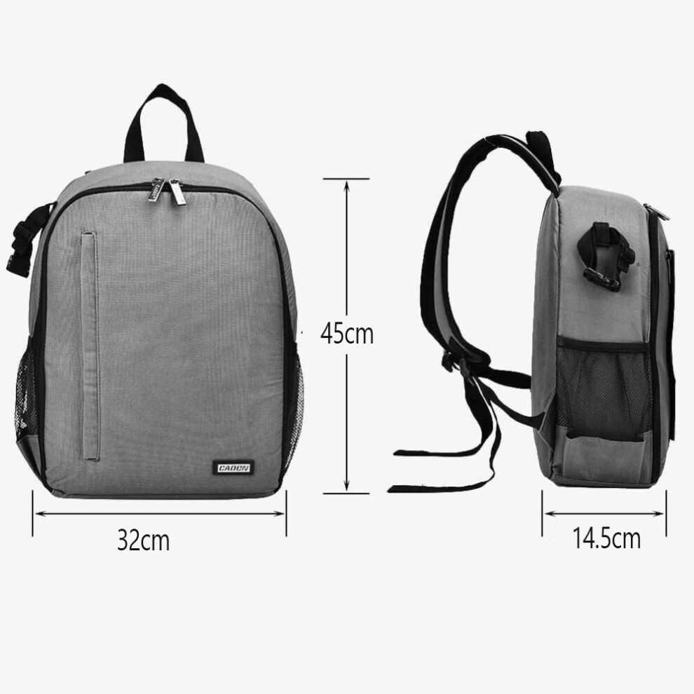 Professional Camera Backpack, Customizable Camera Compartment, Ultra-Lightweight And Compact, For Sony Canon Nikon Dslr With 14 Inch Ipad, Quick 9048212682271